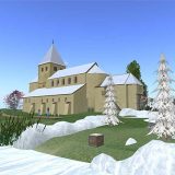 Die virtuelle Kirche von St. Georg in Second Life. (Bild: PD)